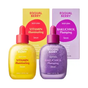 EQQUALBERRY - BAKUCHIOL & VITAMIN C SERUM SET