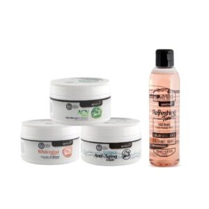 Qualyns - 3 Mud Masks 250ML + Free Toner for dry skin 200ML